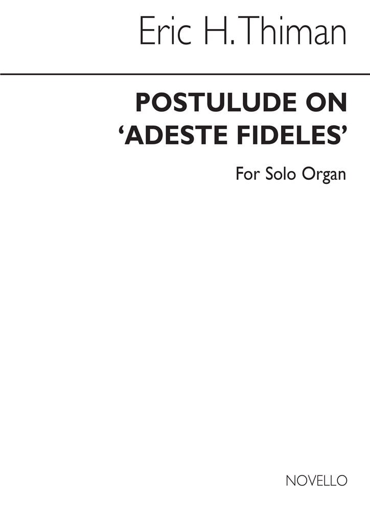 Postlude On Adeste Fideles (Organ)